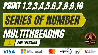 How to print series of number using two thread | Multithreading