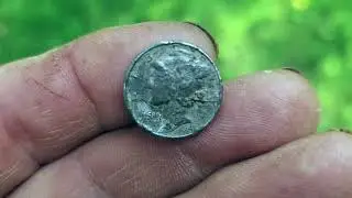 Searching The River Bank For Silver Coins