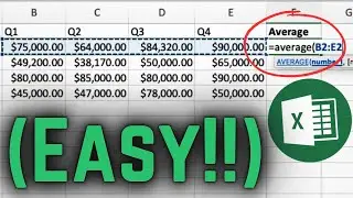How to Find the Average in Excel | Average Function Excel