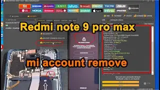 redmi note 9 pro max mi account remove unlock tool