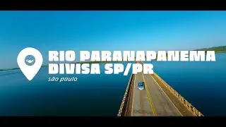 Rio Paranapanema e a divisa de SP com o Paraná
