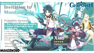 Xiao Banner Pull Genshin Impact Ver 2.4