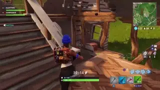 My sister playing fortnite