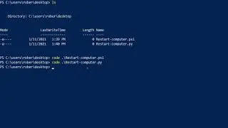 Restart your computer | Python and PowerShell in just over a minute