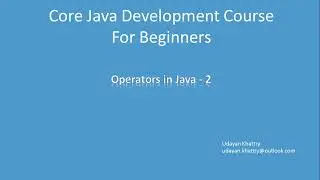 06. Operators in Java - 2