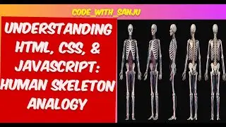 "Understanding HTML, CSS, & JavaScript: Human Skeleton Analogy".#javascript #shorts #html #viral
