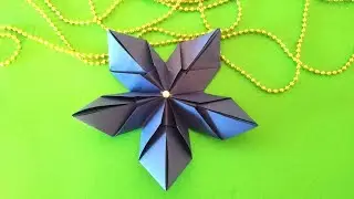 DIY origami flower***Цветок оригами своими руками
