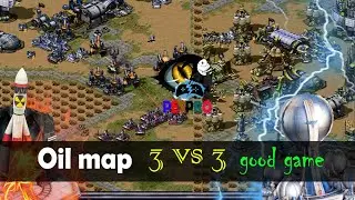 Oil map 3 vs 3 pros red alert 2 Yuri revenge c&c 👀 |  خريطة بترول 3 مقابل 3 جيم جميل
