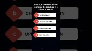 SQL to change DATA TYPE of a COLUMN  