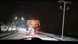 Elazığ Belediyesi Ekiplerinin Etkili Olmaya Başlayan Kar Yağışı İle Mücadelesi