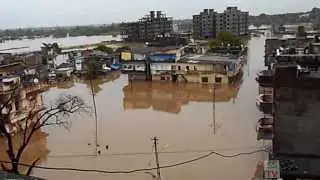 The Latest News Of Gujarat Flood In Surat City And Navsari City On 23 sept. 2013