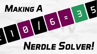 I made a Nerdle 