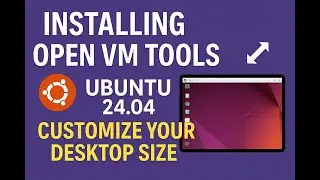 Installing Open VM Tools on Ubuntu 24 04   - and customize your desktop size.