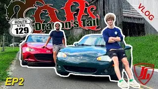 Luca  maneja por primera vez en el Tail of the Dragon