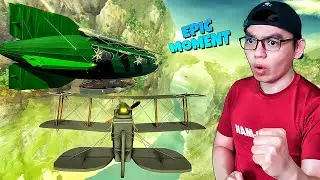 EPIC MOMENT!! THE MOST EXCITING WAR USING THE BIGGEST & STRONGEST AIRSHIP 🗿🔥🗿
