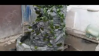 Фонтан из арт бетона.