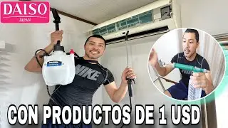 LIMPIA Y DESINFECTA TU AIRE ACONDICIONADO CON PRODUCTOS DE 1 USD DAISO !