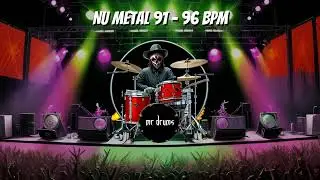 Nu Metal Drumtrack - 96 BPM | Only Drums | Backing Drums
