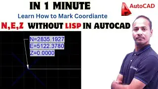 How to Mark NEZ Without AutoLisp || Creat ENZ Without Lisp in AutoCAD by PIFCE