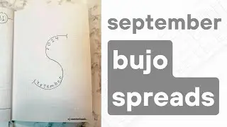 PLAN WITH ME: minimalist bullet journal spreads for september