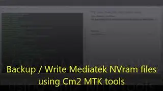 Cm2 MTK NVram Backup Download (SPNV file)