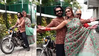 Rajkummar Rao & Tripti Dimri Entry On Bike | Vicky Vidya Ka Woh Wala Video Trailer Launch