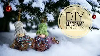 Macrame Christmas tree decorations. Fast, easy, beautiful! Even a child can handle it!