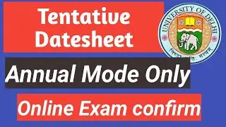 SOL Annual Mode Third Year datesheet declared | Tentative Datesheet