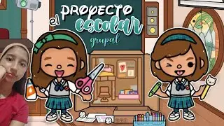 DIA ESCOLAR📌|| EXPOSICIÓN Y MAQUETA GRUPAL🏩|| #tocaboca #aesthetic #school #rutina TBC LAU✂️
