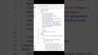 Using google fonts | Learn CSS Fonts in 1-minute