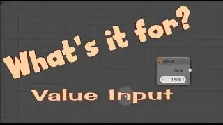 Whats it for? - Value input node