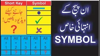 Important Symbol in Inpage