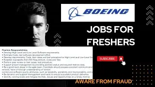 Boing hiring Freshers || Fresher job opportunity || Be aware of fraud #jobs #jobforfreshers