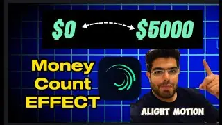 MONEY COUNT EFFECT IN ALIGHT MOTION #alightmotion