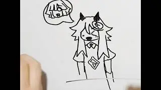 Fundamental paper education -  drawing Alice AND oliver
