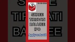 Shree Tirupati Balajee IPO Review #shorts #ipo