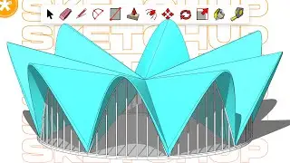 SketchUp for Architects: How to Model of the Parametric Los Manantiales Restaurant by Felix Candela