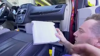 Cabin Filter Replacement in a 2016 Chrysler Town and Country