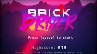 Brick Driver - shadertoy game