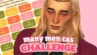 attempting the MANY MEN CAS challenge! + CC LIST | Sims 4 CAS Challenge
