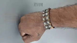 Star Slim Biker Funky Handcrafted Brown Leather Wrist Band Bracelet