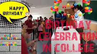 Birthday celebration 🎂🎈 first time in college.