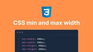 CSS min & max Width/Height Explained 📏