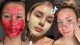 ASMR TIKTOK MASK RELAXING SKIN CARE ROUTINE CLEAR SKIN HELP TO RELAX