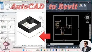 How To Insert Autocad File In Revit | autocad to revit