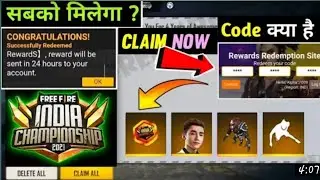 FFIC 400K watching live rewards today 2021😱 | ffic reedem code today🤩 |freefire today reedem code