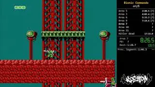 Bionic Commando (NES) any% speedrun in 16:10