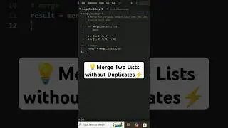 merge lists without duplicates in 