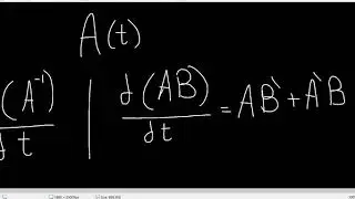262- [ENG] derivative of matrix inverse with respect to a scalar