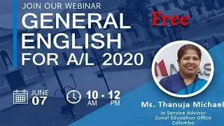 General English for A/L - Webinar by BCI Education